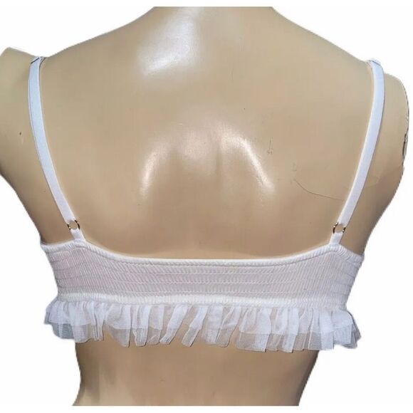 Victoria’s Secret Bling Sequin Embellished Mesh Triangle bralette bra Medium - Picture 8 of 8